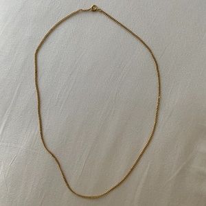 Gold color 24 in chain necklace
